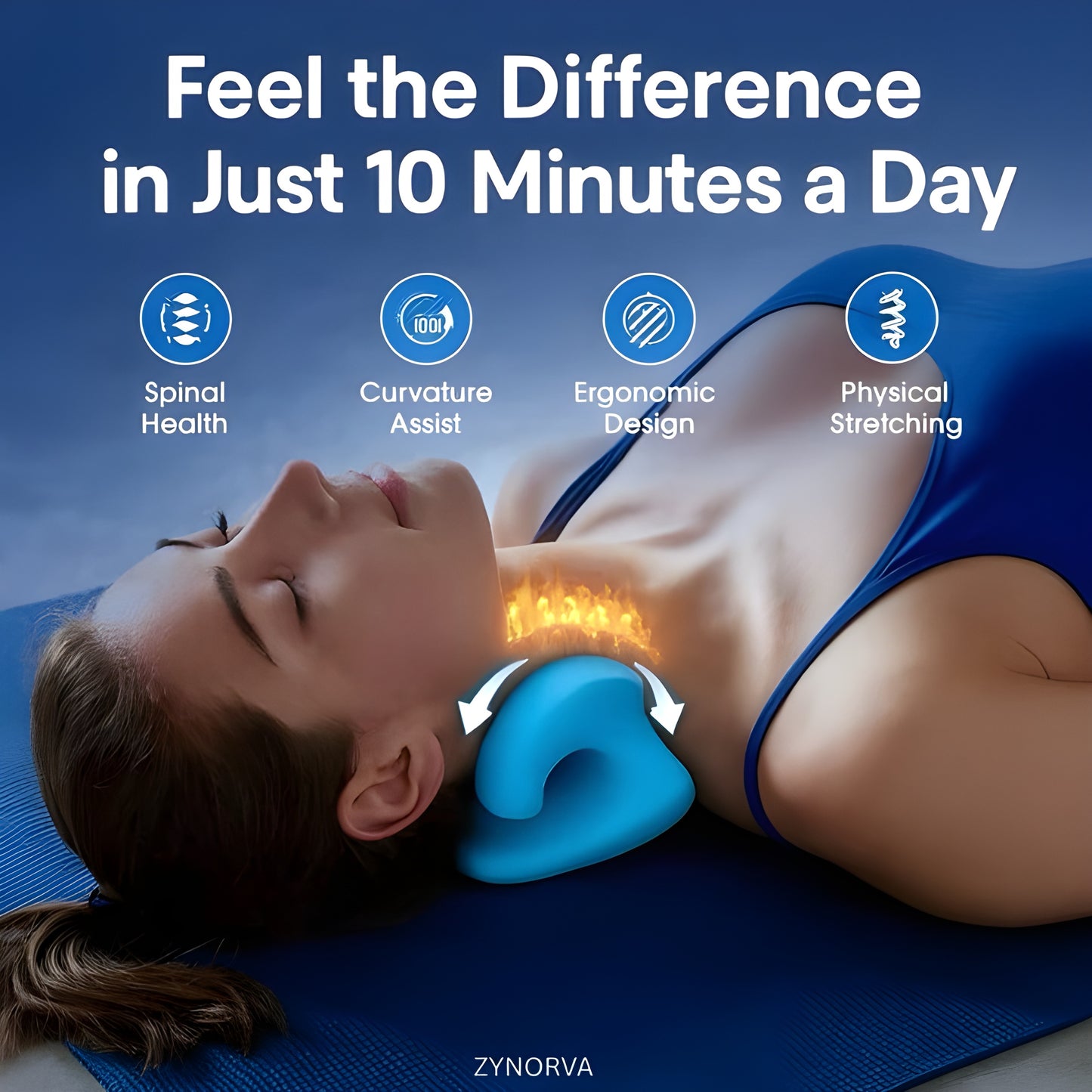 OrthoEase™ Neck Pain Relief Stretcher Pillow