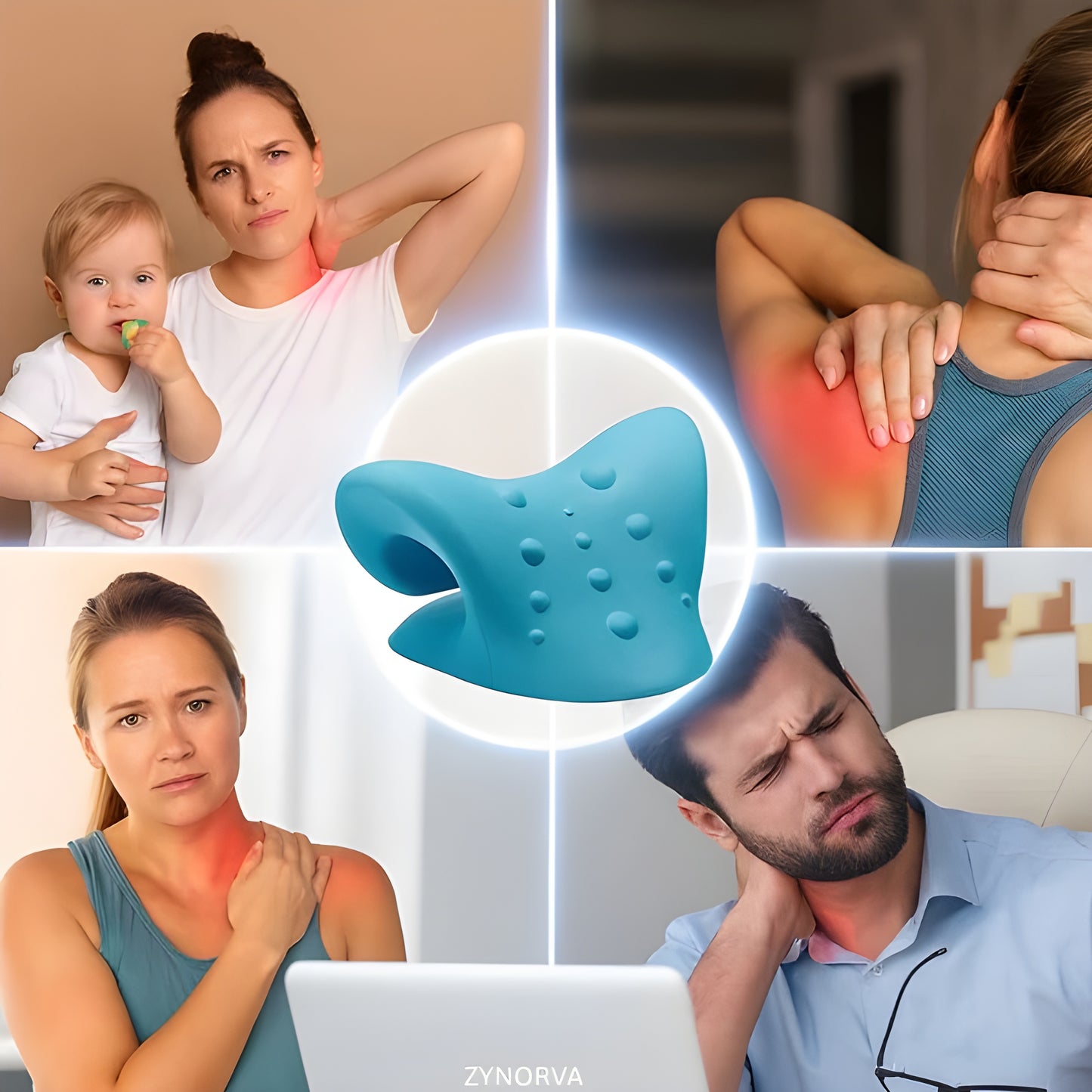 OrthoEase™ Neck Pain Relief Stretcher Pillow